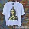 Camiseta de Manga Corta Estampada Saint Michael Cho Patrón Abstracto Equipo Calle Alta Holgada Versátil Verano