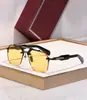 Óculos de Sol Sem Aro Metalizados Personalizados Jmm Silverton Moda Transfronteiriça Pilot Proteção Solar Retrô Top
