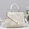 Bolsa de mão única e estilosa em patchwork de cores irregulares retrô-moderna, bolsa feminina com aba em jacquard de alto valor, bolsa da moda