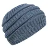 Diadema de Nuevo Estilo para Amazon Transfronterizo, Diadema Cálida Protectora de Orejas, Gorro con Abertura Superior para Cola de Caballo, Gorro de Punto Trenzado