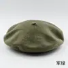 Boina Versátil de Lã Estilo Coreano de Outono e Inverno para Mulheres, Chapéu de Pintor Casual de Lã Vintage, Chapéu Boina Simples Japonês