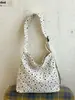Bolso de Hombro Individual de Gran Capacidad Estilo Coreano Perezoso para el Trabajo, Trayecto Diario, Viajes, Bolso de Tela, Bolso Tote Retro con Estrellas, Personalidad Casual