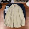 Camisa de manga larga de trabajo sencilla para hombre, marca de moda de otoño, abrigo holgado de talla grande, camisa informal estilo japonés ruoshuai
