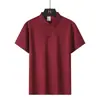 Venta al por mayor de fábrica transfronteriza Camisa Polo para hombre de manga corta de verano para exteriores que absorbe la humedad, secado rápido, elástica, fresca, corte ajustado, camiseta estilo coreano