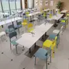 Juego de Mesa y Sillas para Restaurante de Comida Rápida, Mesa y Sillas Comerciales de Pizarra, Postres, Té de Leche, Tienda de Hamburguesas, Cafetería, Restaurante, Mesa de Comedor Universal para Personal