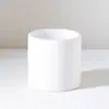 Franquicia de comercio exterior tarro de vela de cerámica color oro rosa/ámbar/negro mate se puede llenar con cera se puede equipar con tapa decoraciones para el hogar