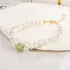 Pulsera de Jade Hetian para Mujer, Pulsera Sencilla de Perlas de Agua Dulce, Año de Nacimiento de la Mejor Amiga, Regalo de Año Nuevo para la Mejor Amiga, Versátil Modelo Nuevo 2022