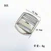 Fivela de Mochila Deslizante, Fivela de Alça Ajustável, Fivela de Ajuste Metálica Dentada, Fivela de Cinto de Três Níveis, Equipamento de Mochila para Exterior
