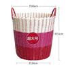 Cesta de Almacenamiento para Ropa Sucia de Tubo Grueso de Lujo Ligero Cesta de Lavandería de Ratán Cubo Cesta de Juguetes Marco de Ropa para Almacenar Velas Zhao