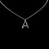 Collar de letras femenino europeo y americano ins collar de circonitas de oro de 18k diseño nicho cadena clavicular temperamento simple cadena de suéter