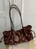 Bolso tote de gran capacidad estilo coreano para el día a día, diseño de nicho, lunares, alto valor estético, bolso de hombro moderno y a la moda, bolso de axila elegante