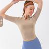 2026 Novo Estilo de Verão Profissional Treinamento Roupas de Yoga para Mulheres, Secagem Rápida Corrida, Pilates, Fitness e Esportes Tops de Manga Curta