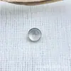 Pendientes de Aleación de Titanio Astmf-136 con Forma de Disco y Piedra Ojo de Gato Fotosensible Pendientes de Titanio G23 con Piedra Ojo de Gato Joyería para Piercing
