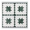 Azulejo de baño verde oscuro transfronterizo, baldosa de suelo de piedra natural tejida, mosaico de mármol con encaje metálico, fondo de pared