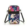 Estilo coreano Multi-Camada Mini Celular Bolsa Bolsa Moeda Flor Pano Bolsa Embreagem Bolsa Nova Chegada Ombro Único Crossbody Bolsa de Braço Feminino