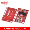 Placa amplificadora de potencia digital súper mini PAM8403, placa pequeña, fuente de alimentación USB, alta potencia, 3 W, canal dual
