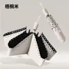 Paraguas automático ultraligero de 6 varillas plegable de tres secciones con protección solar y sombrilla de goma negra para mujer, paraguas de bolsillo portátil tipo lápiz, fabricantes en stock, estampado