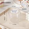 Vaso desechable para pudín, mousse de leche de doble piel, postre de tarta de queso, helado, helado, yogur, caja de embalaje transparente
