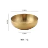 Bol pequeño de acero inoxidable 304 estilo coreano Corea del Sur dorado capa única bol de cocina comercial bol de kimchi plato para salsa de inmersión bol de arroz