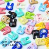 Bolsas de Mano de Acrílico de Colores, Bolsas de Basura Pintadas, Cuentas para Joyería DIY con Agujero, Accesorios, Cadenas para Teléfono, Llaveros