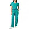 Amazon Popular Transfronteiriço Secagem Rápida Lavagem de Mãos Conjunto de Roupas Uniforme de Enfermeira Hospitalar Roupa de Trabalho Beleza Hospitalar Roupas de Lavagem de Mãos