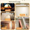 Lámpara de Mesa Táctil Lámpara de Escritorio Magnética Batería Recargable Incorporada para Lectura Gabinete Espejo Mesita de Noche Luces Nocturnas Recargables