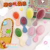 Peine de Masaje Macarrón Corazón Ins para Niñas Peine para el Cabello de Estudiante Portátil para Dormitorio de Estudiantes Peine con Bolsa de Aire Mini Peine para el Hogar