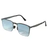 Gafas de Sol Plegables de Montura Cuadrada, que Cambian de Color, Gafas de Sol Anti-UV para Hombres, Visores Solares para Conducir y Pescar, Convenientes para Transportar