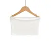 Top Tubo Versátil da Moda para Mulheres, Estilo Puro Desejo, Cropped de Cintura Alta, Colete Sem Mangas, Camisa Básica Estilosa