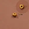 Accesorios Antiguos Vietnamitas de Oro de Arena Alta Retención de Color Cuentas Espaciadoras Colgante de Zirconio Incrustado de Durazno Cadena de Extensión para Pulsera y Collar Joyería DIY