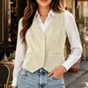 Otoño/Invierno 2026 Nueva Moda Femenina Transfronteriza Europea y Americana Chaleco Clásico Casual de Gamuza Estilo Británico Ajuste Delgado Chaleco Regular