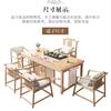 Novo estilo chinês de madeira maciça mesa de chá e cadeira combinação sala de estar sala de chá moderno simples estilo zen escritório mesa de chá log cor mesa de chá