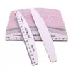 Nova Lixa de Unha com Escala, Lixa Zebra, Tira de Polimento e Esfregar, Tira de Lixar para Manicure, Lixa Dupla Face para Esfregar e Remoção de Unha