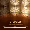 Luz de Noche con Proyección Arriba y Abajo Gy207 Enchufe Luz Cálida Suave Controlada por Luz Atmósfera de Dormitorio Luz de Noche con Proyección de Cielo Estrellado