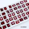 Dongzhou Diamante para Uñas Rosa Rojo Punto de Diamante Accesorios para Joyería DIY Forma Ovalada Especial Uña Portátil Diamante para Uña Venta al por Mayor