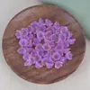 Cuentas de Flor de Lirio del Valle Degradado Imitación Jade Vidrio Gloria de la Mañana Pulsera Hecha a Mano DIY Collar Pendientes Material de Soporte de Flor Accesorios