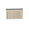 Amazon venta al por mayor transfronteriza creativa en stock funda de lona con cremallera en blanco para lápices fabricación bolsa de cosméticos almacenamiento clutch