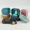 Caja de Almacenamiento de Pulseras Vintage con Tapa y Base, Octagonal con Tapa, Caja de Colección para Pulseras de Cuentas Budistas, Caja de Embalaje para Colgantes de Jade Antiguo