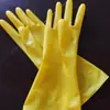 Guantes de plástico de acero para lavar platos pvc limpieza lavandería cocina engrosados a prueba de aceite a prueba de manchas guantes para tareas domésticas guantes de gelatina