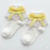 Meias Doces Estilo Lolita Japonês para Meninas com Laço, Fita Xadrez, Renda Mary Jane, Meias até a Panturrilha, Renda