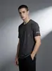 Camiseta de Manga Corta de Seda de Hielo para Hombre Verano Secado Rápido Holgada Talla Grande Cuello Redondo Manga Corta Top Casual Deportivo para Hombre Camiseta Versátil