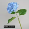 Flor de Hortênsia Artificial 3D de Haste Única com Toque de Luxo para Decoração de Casa Sala de Estar Arco de Casamento Flor Falsa Atacado Transfronteiriço