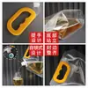 Bolsa Tote Transparente Espessa de 5 Litros para Cerveja Artesanal com Grande Capacidade, Saco de Embalagem para Base de Sopa de Hot Pot com Bico de Sucção