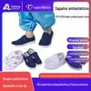 Atacado anti-estático sapatos pvc azul lona média toalha sapatos branco livre de poeira limpo proteção do trabalho SPU sapatos de quatro olhos