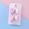 Horquilla de lazo tridimensional lote de niños nuevo brillante accesorios para el cabello para niños horquilla de alto diseño puesto de venta