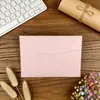 Sobres de Plástico de Color Kishu Estilo Occidental en Blanco, Tarjetas de Felicitación de Plástico de Color de Alta Gama Personalizadas, Postales, Bolsas para Facturas de Documentos, Tarjetas de Invitación