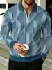Amazon Wish nueva colección primavera/otoño: Polos con cremallera y manga larga impresos en 3D para hombre, disponibles para pedidos personalizados
