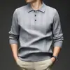 Nuevo Suéter de Punto Jacquard de Manga Larga para Hombre 2026, Camisa Base Cálida de Cuello Alto para Otoño e Invierno, Ropa para Hombre