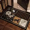 Tapete de Terra de Diatomáceas Estilo Retro Americano Transfronteiriço para Decoração de Entrada, Resistente à Sujeira, Absorvente de Água, Capacho Antiderrapante