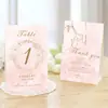 Dourado Champagne Claro Simples Cartão de Lugar para Casamento Cartão de Processo Criativo Cartão de Mesa Jia Nomes dos Convidados Escritos à Mão
